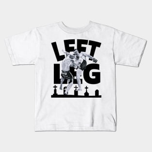 Left Leg Cemetery Black Kids T-Shirt